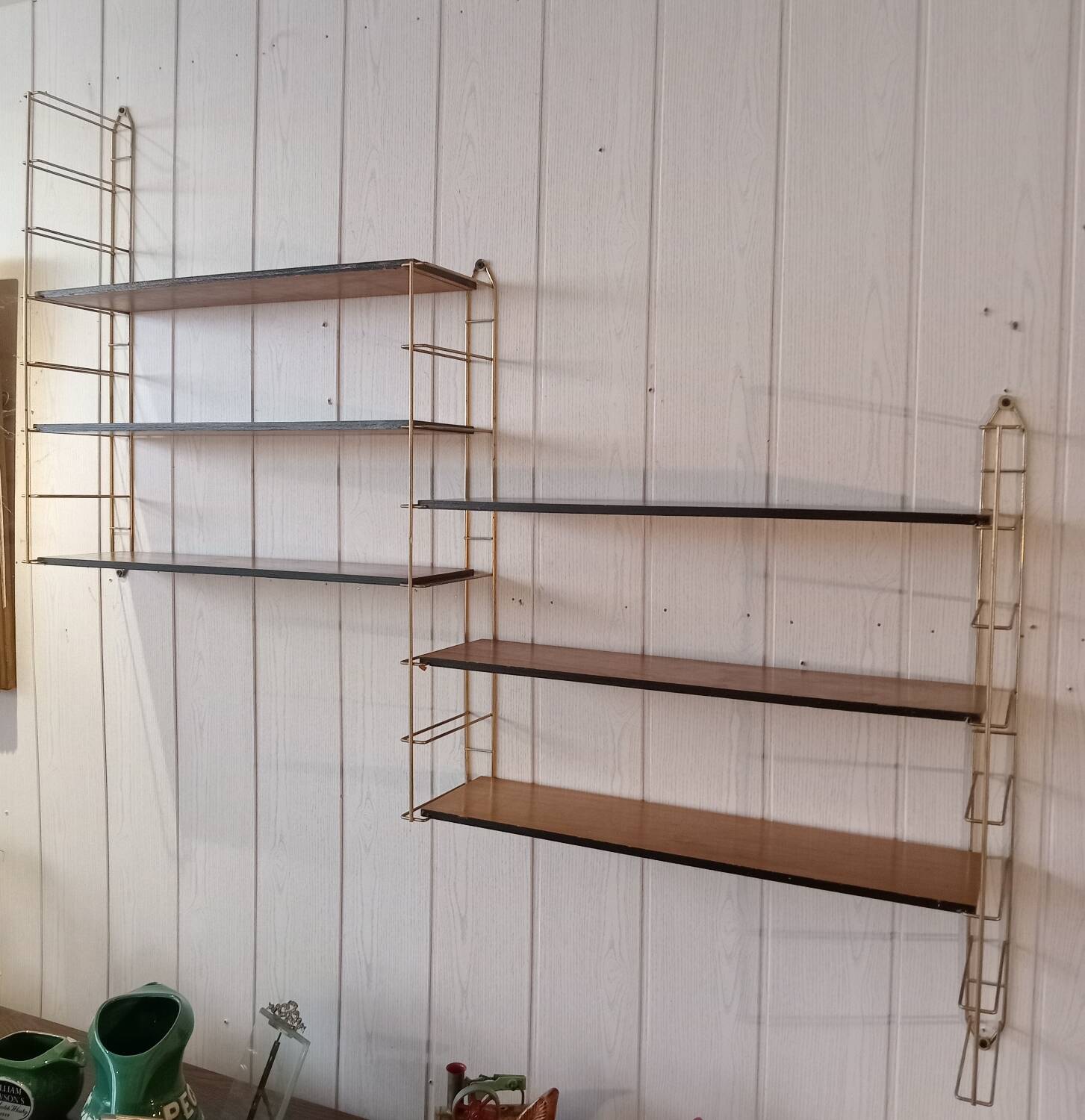 Vintage modular string shelves