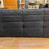 Togo corner sofa by Ligne Roset in anthracite alcantara.