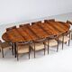 Arne Vodder oval dining table model 212 in rosewood Sibast Denmark 1960