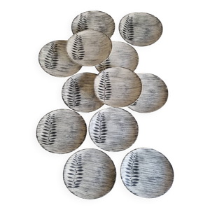 Lot De 12 Assiettes Plates - forme