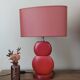 Modern red table lamp – Drimmer Edition (Neo-pop style | 70s/80s)
