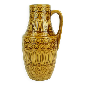 scheurich mid century VASE 1960s decor hellas ochre glaze model 423-25