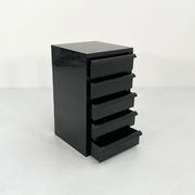 Black box with 5 drawers model "4601" by Simon Fussell for Kartell, 1970