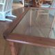 Table roulante vintage années 50 attribuée Cesare Lacca  bois et verre