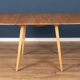 Retro Blonde Ercol Model 383 Dining Table & Four Stick Back Kitchen Dining Chairs