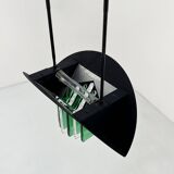 Green and White Murano Glass Pendant Light by Mazzega, 1970