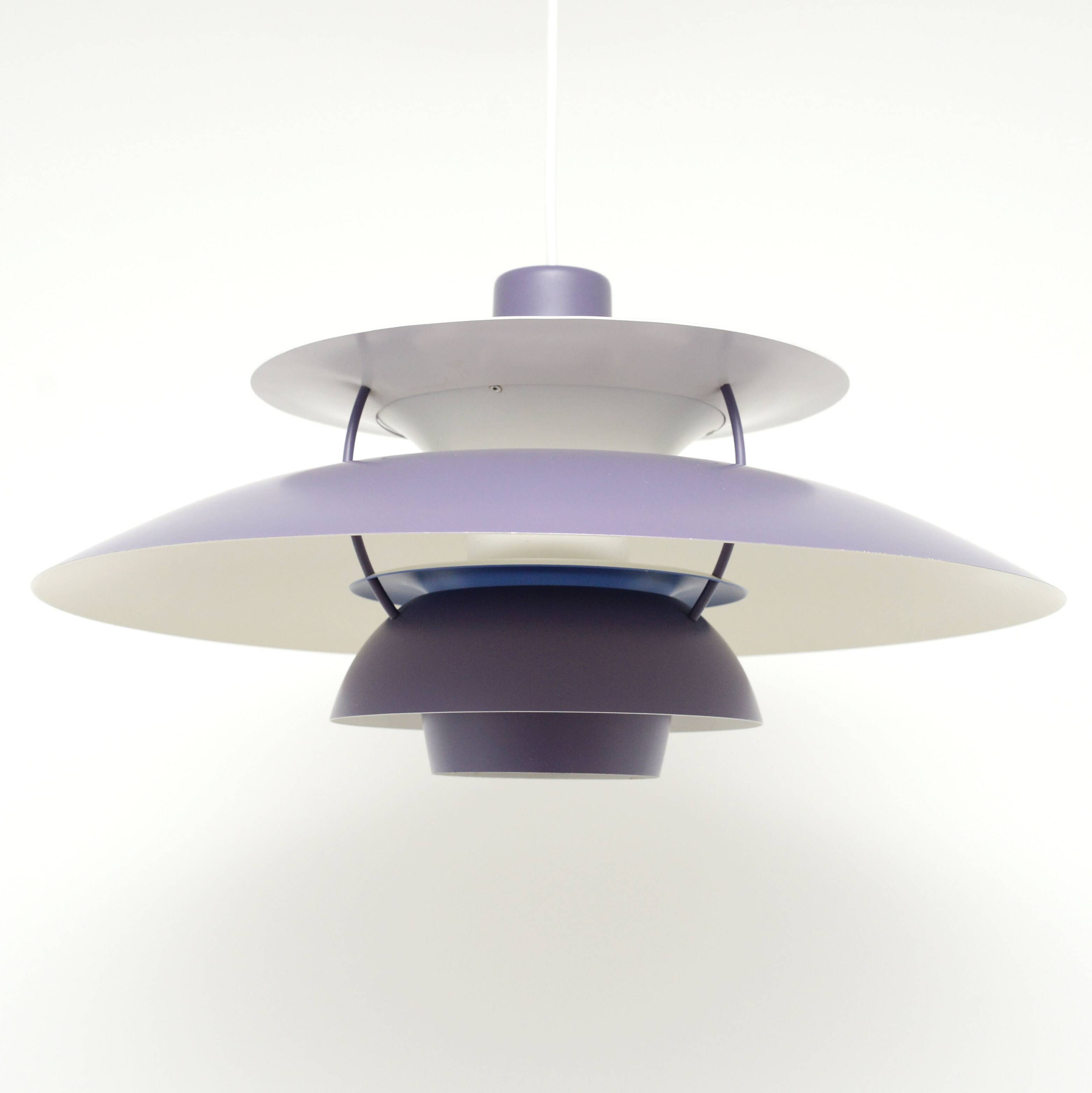 Lavender PH5 lamp, P. Henningsen for Louis Poulsen, Denmark 1960's