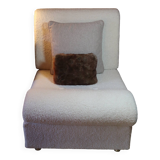 Cosy sherpa boucle armchair