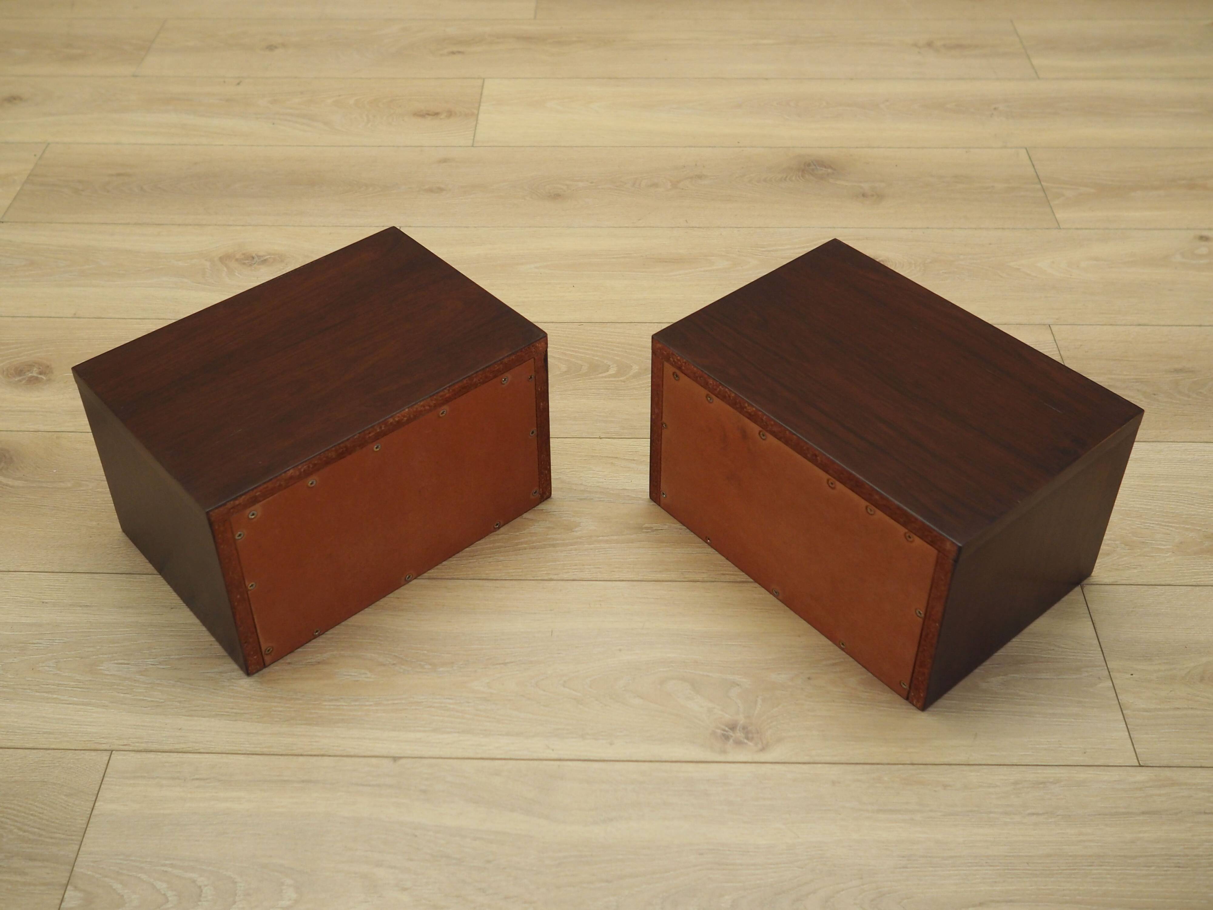 Set of hanging bedside cabinets, Danish design, 1970s, production: Denmark