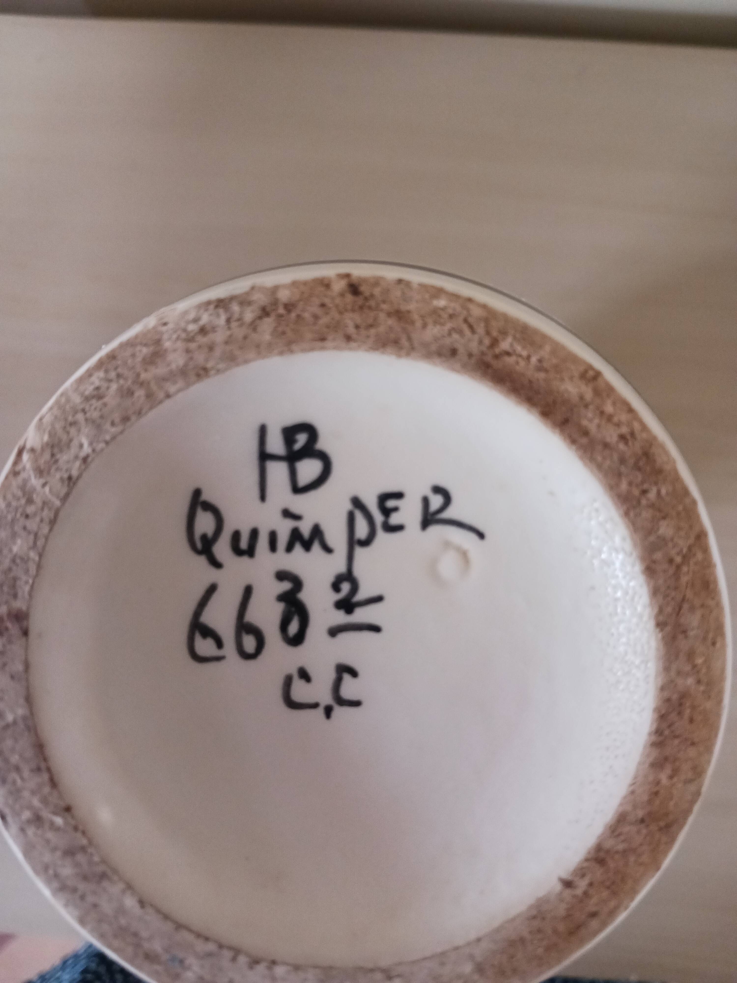 Antique Henriot Quimper vase