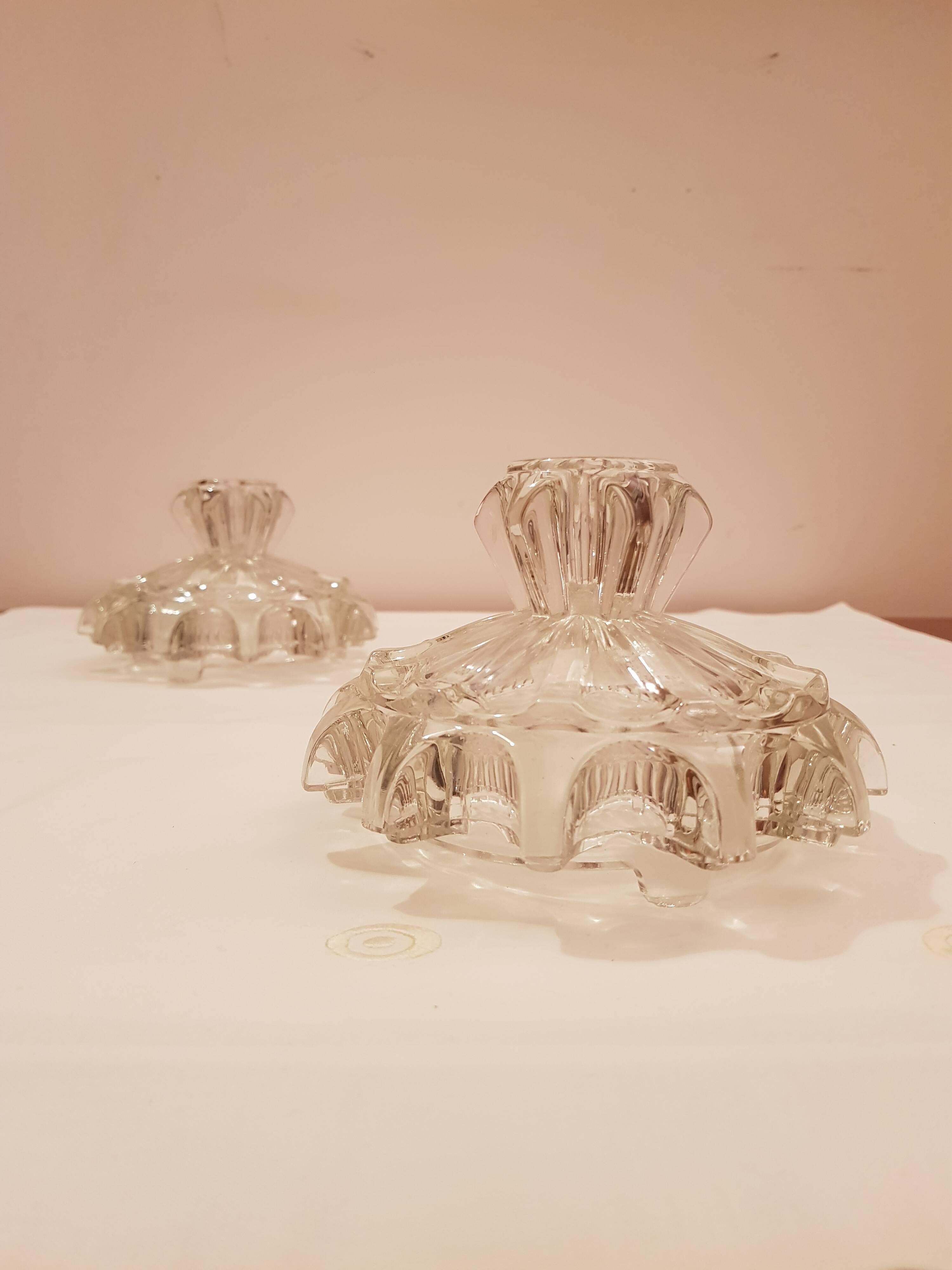 Pair of Art Deco candlesticks
