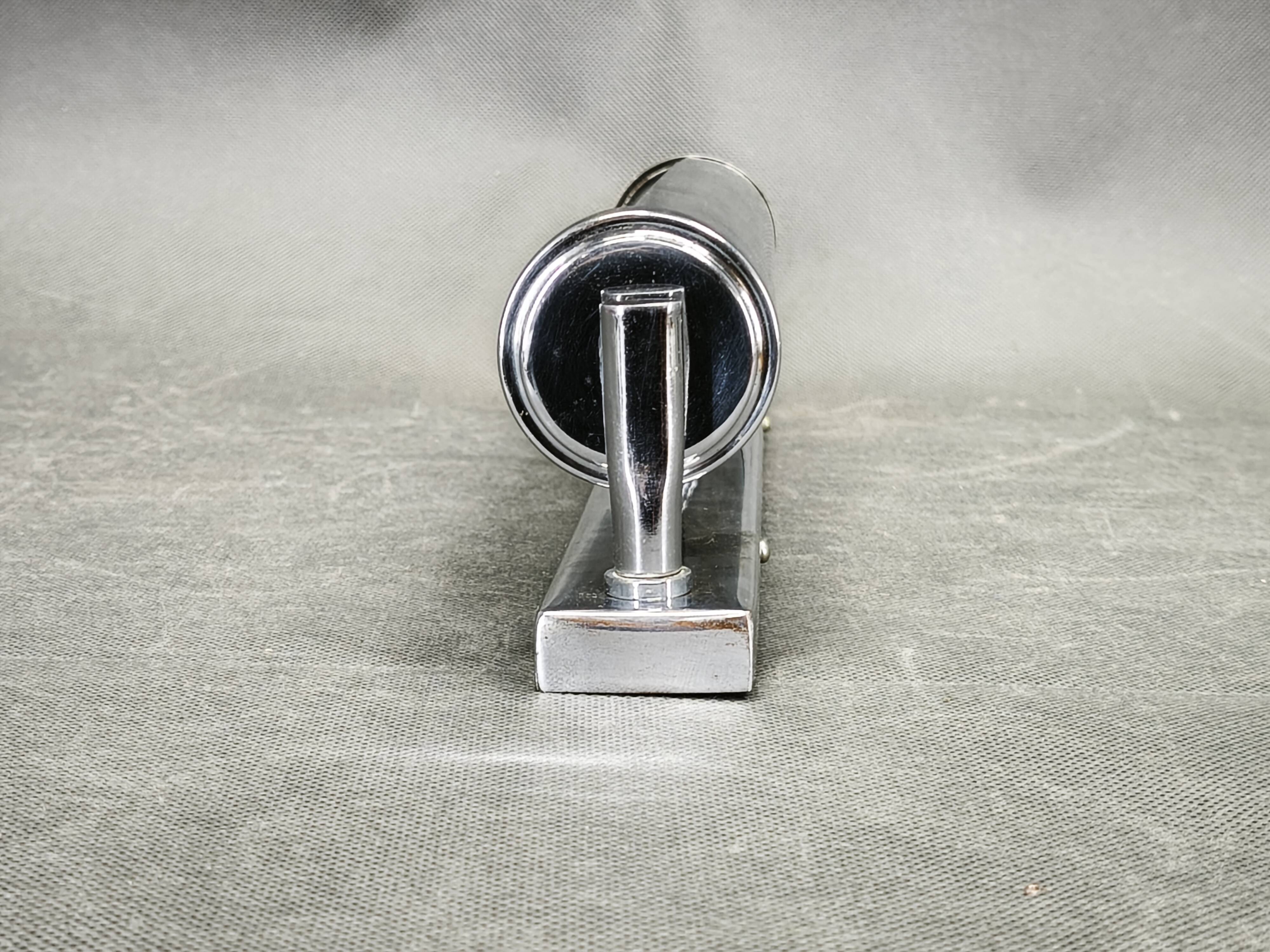 Pair of Bauhaus Chrome Wall Lights by Napako, Czechoslovakia, 1940s