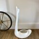White swan pot cover in ceramic design 50s