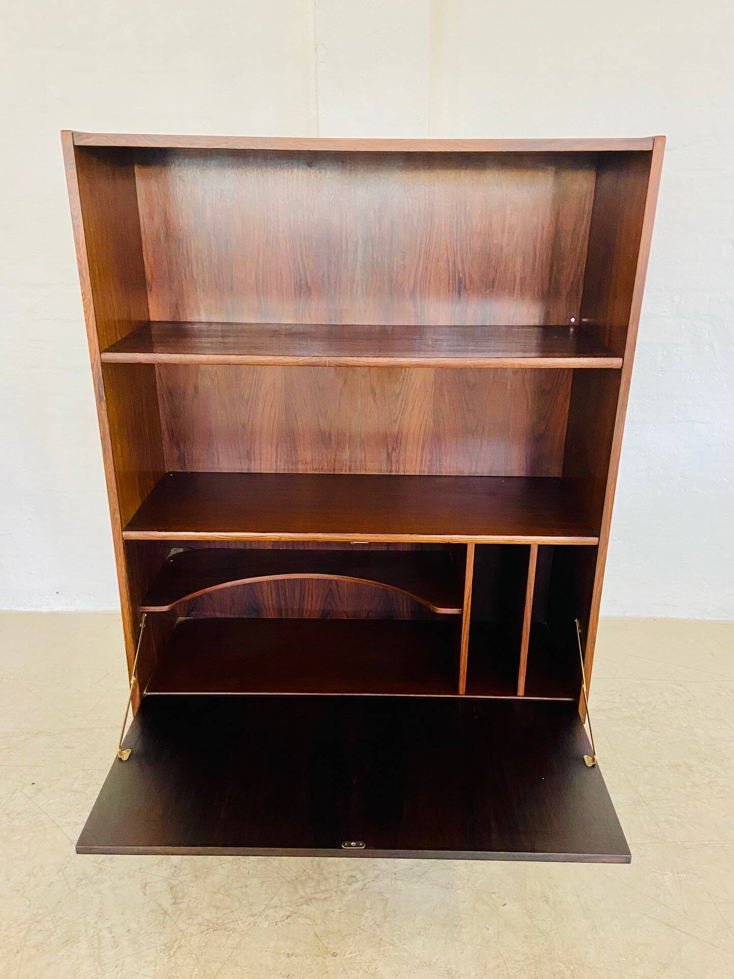 Danish Retro Vintage Bookcase in Rosewood 1960s