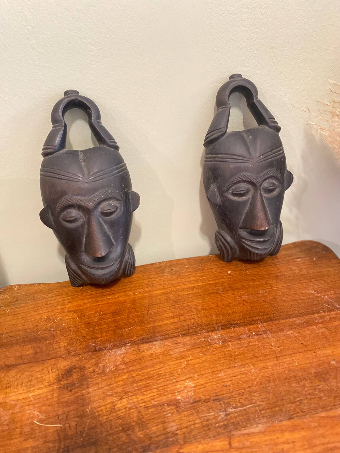 Pair of ethnic masks