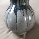 Vintage melon-shaped ceramic vase