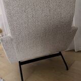 2 armchairs Joseph André Motte 1955 renovated