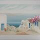 Janick lederle: on the greek island, original signed lithograph