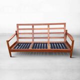 Mid-Century Danish Vintage 3-Seater Sofa in Teak, Denmark, 1960s