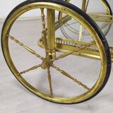Vintage brass bar trolley service