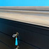 Vintage cherry wood commode refurbished