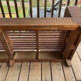 20th century rattan sofa, 3/4 seats