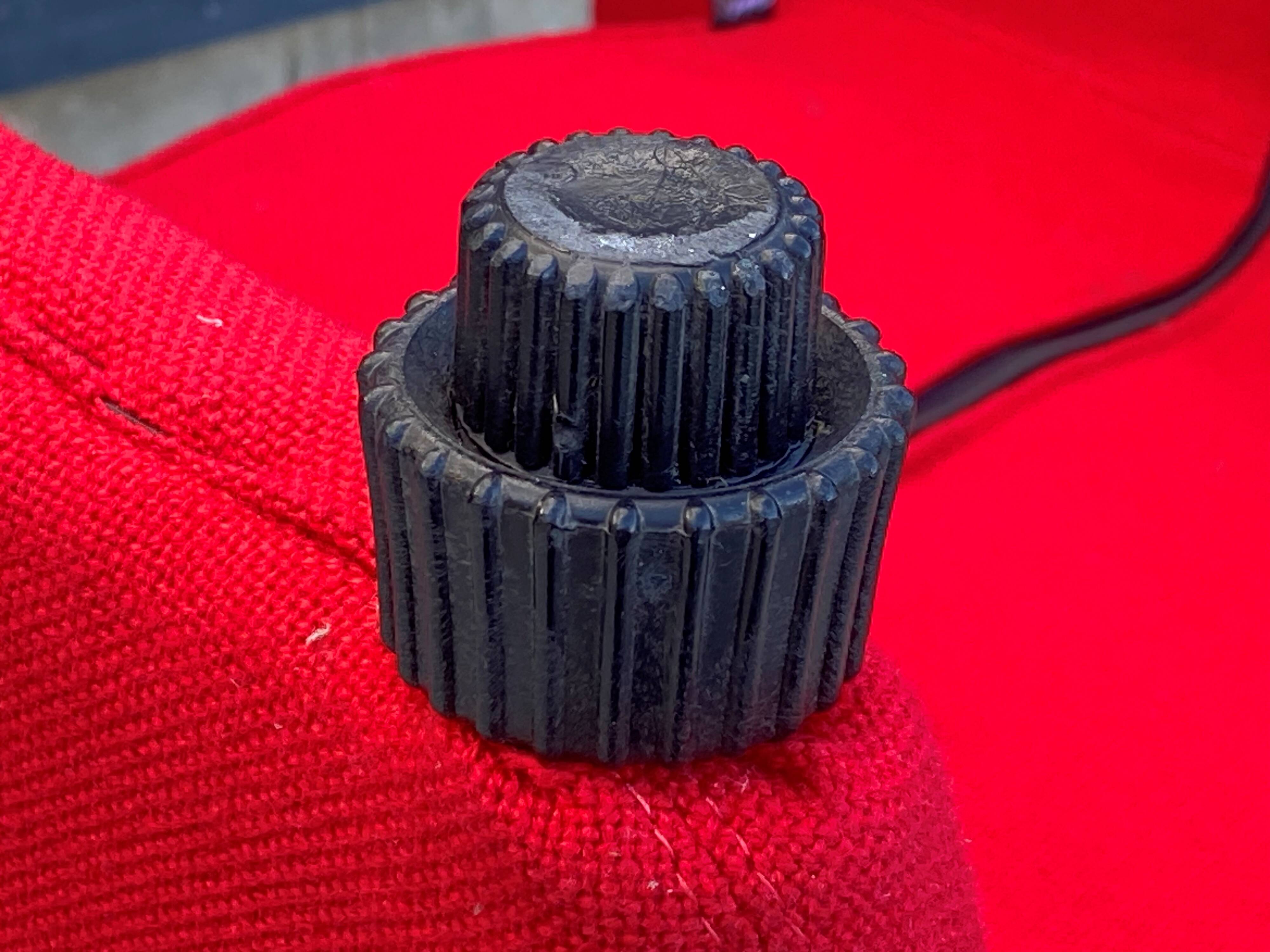 Red foam and fabric armchair banquettes by Sitland, 1970.