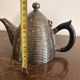Vintage beehive shaped teapot silver-plated late art deco modernist