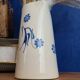 Modernist ceramic pitcher, signed polychrome decoration