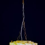 Art Deco yellow Murano glass pendant, 1950