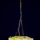 Pendentif Art Déco en verre de Murano jaune, 1950