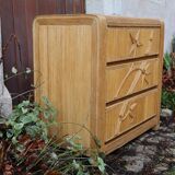 Rattan chest of drawers
