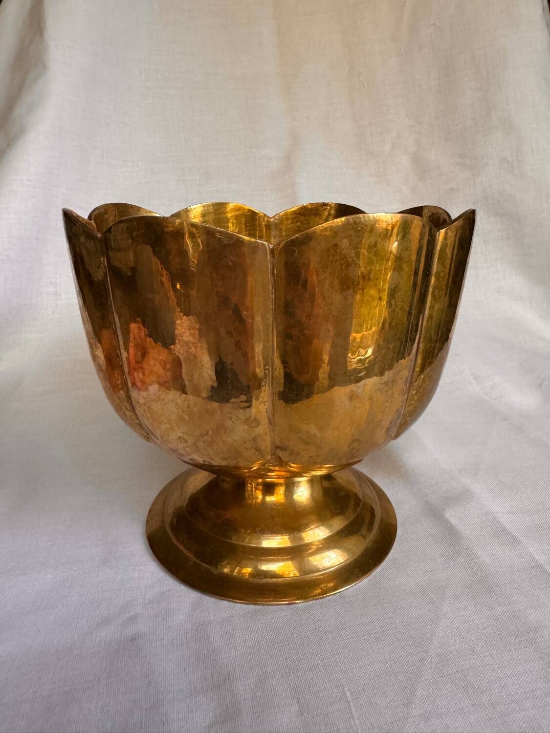 Brass footed bowl