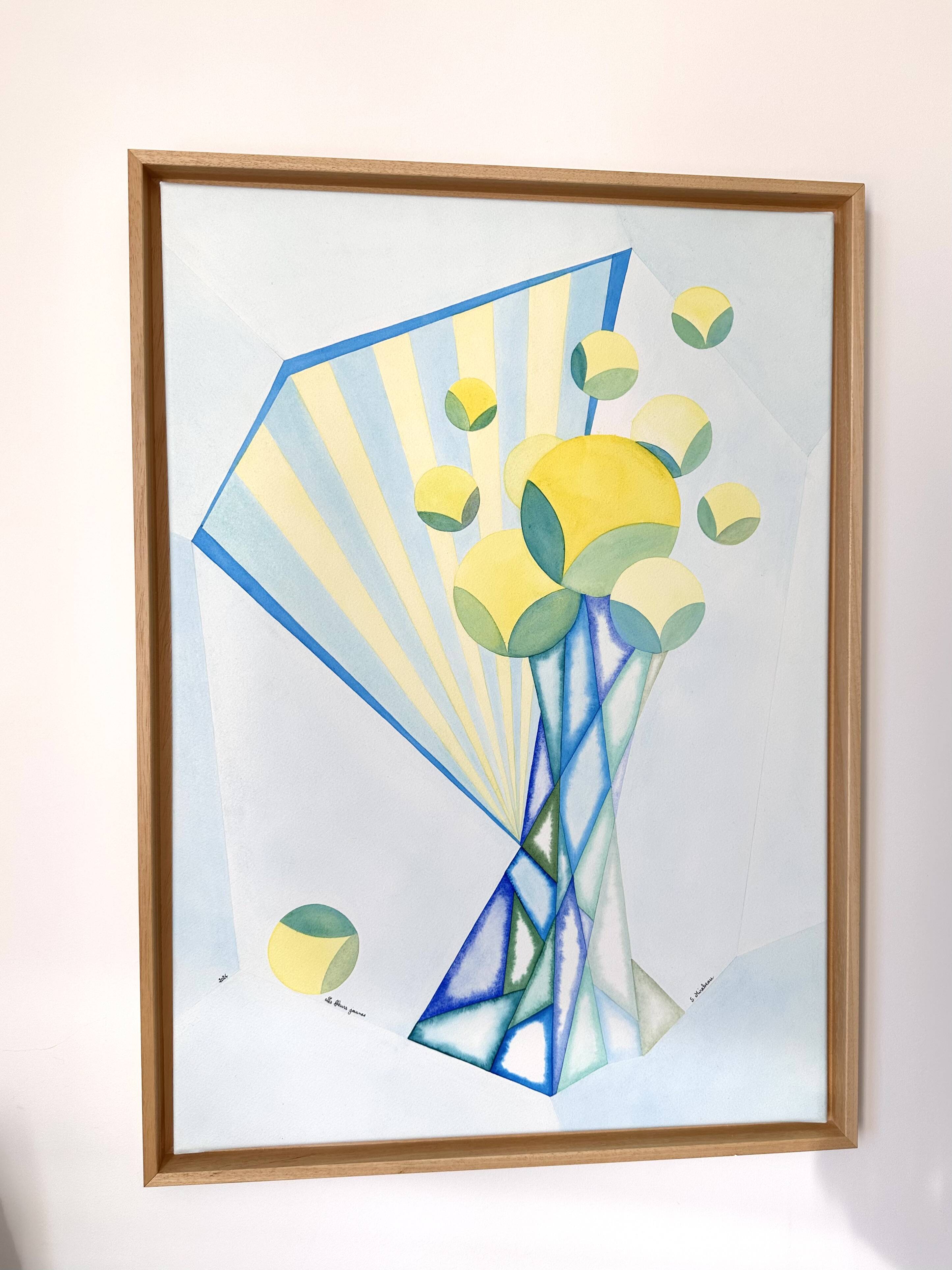 Yellow flower painting