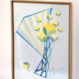 Tableau fleur jaune