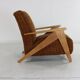 Forties dutch design larger lounge chair attributed to Jan den Drijver