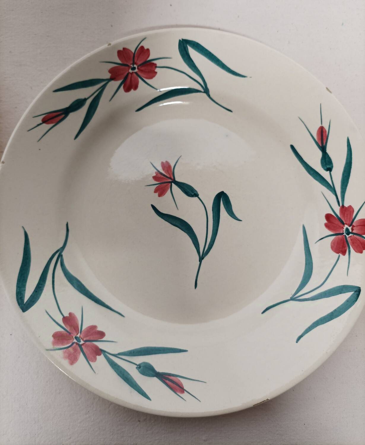 Service assiettes creuses et compotier" Terre de Fer"
