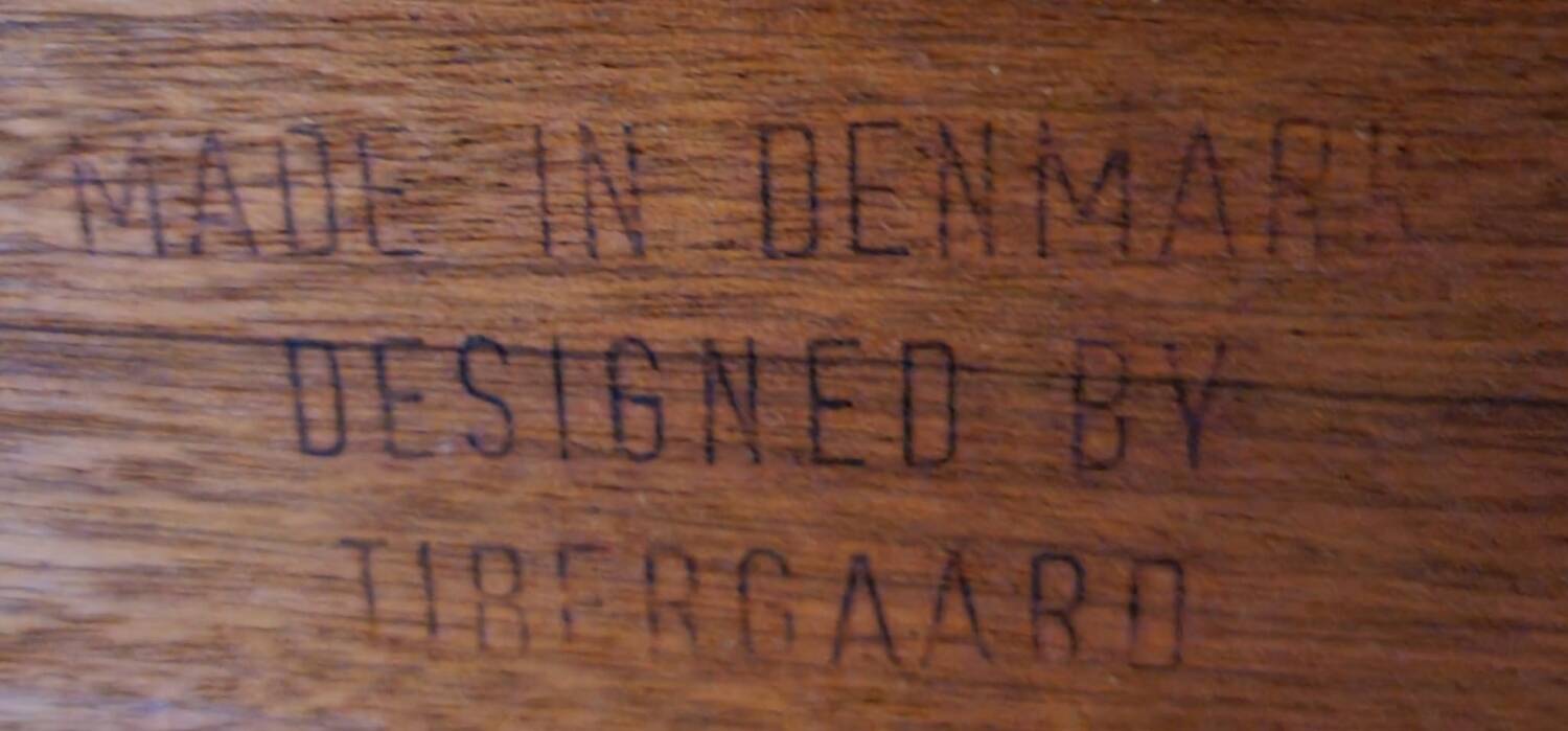 Gunnar Nielsen Tibergaard desk 1960 vintage Scandinavian teak
