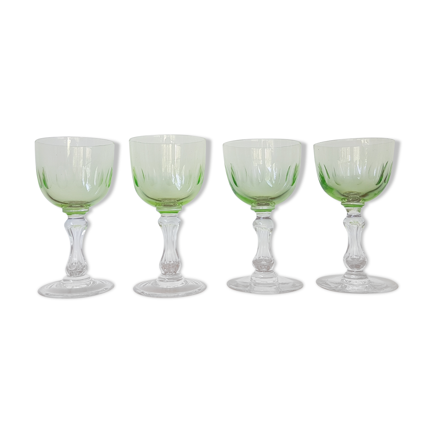 4 Val Saint Lambert glasses in Ouraline