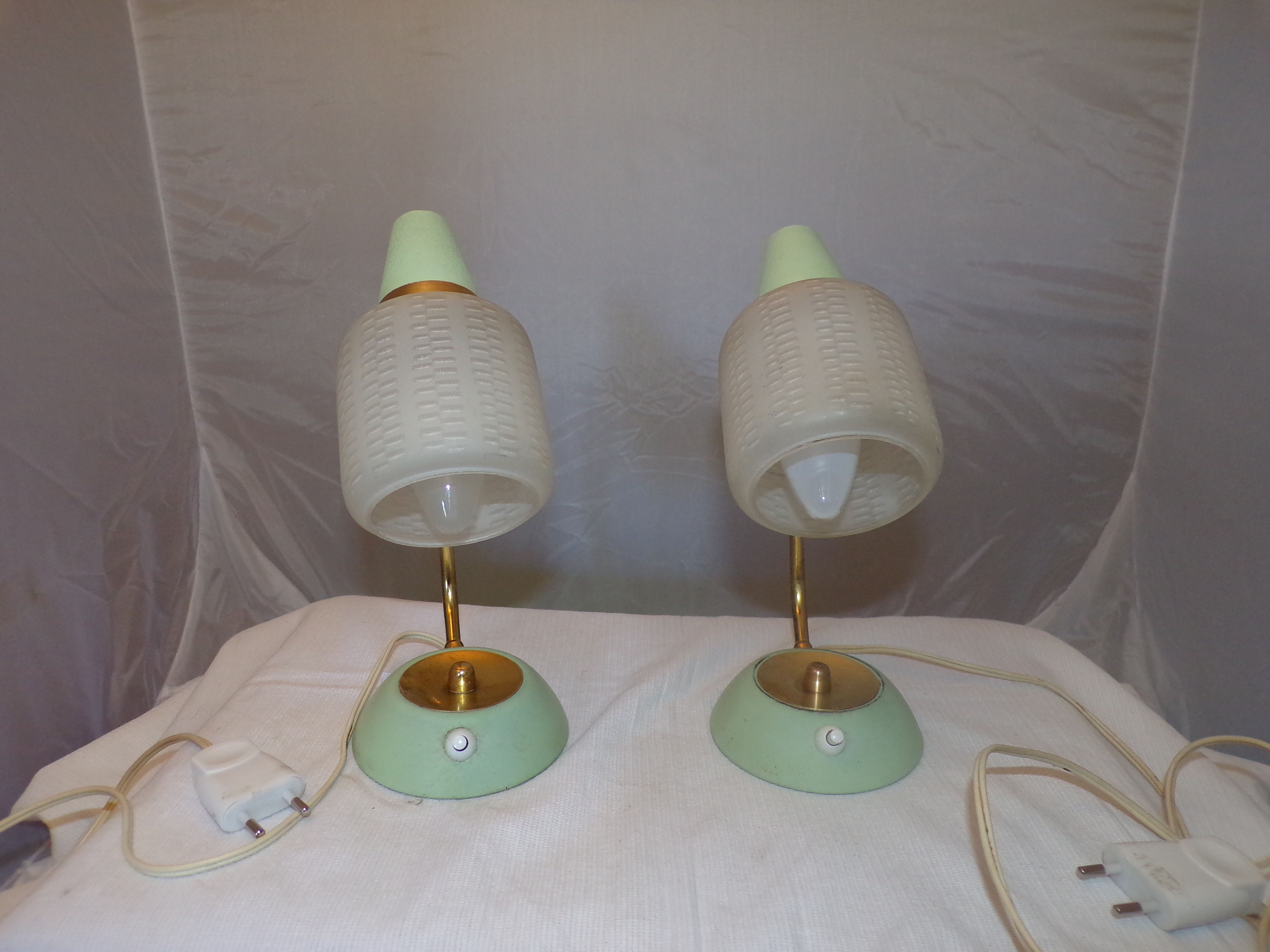 2 bedside lamps 50 years