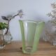Vase en verre granité vert