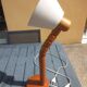 Vintage Scandinavian pine articulated lamp from the 60s and 70s.