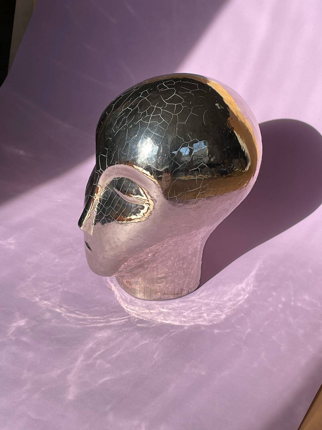 Ceramic head sculpture