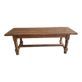 Old farmhouse table made of solid wood