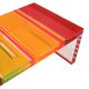 Studio Superego Modern Multicolor Plexiglass and Brass Feet Italian Coffee Table