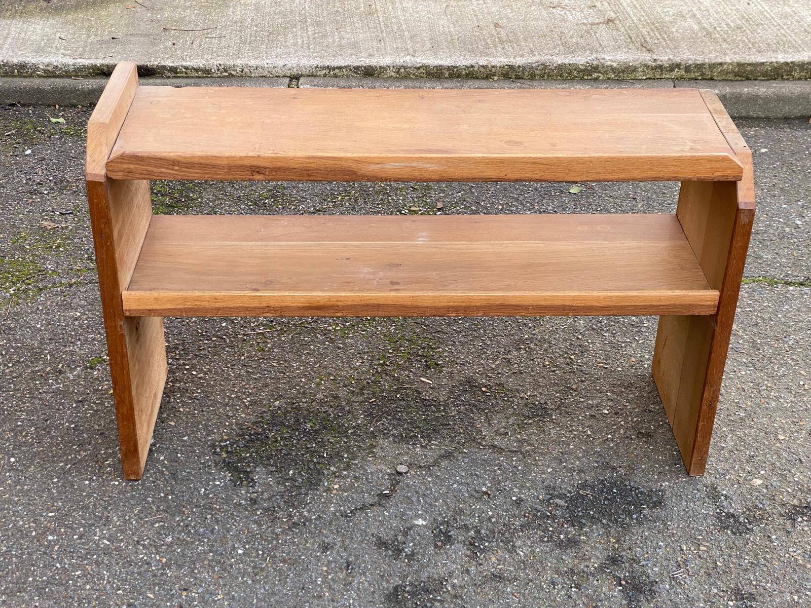 Vintage Scandinavian bookshelf in solid oak from the 1980s.