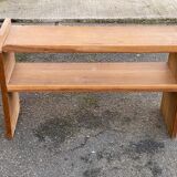 Vintage Scandinavian bookshelf in solid oak from the 1980s.