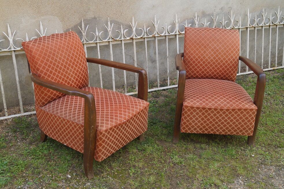 Pair of art-deco armchairs 1930