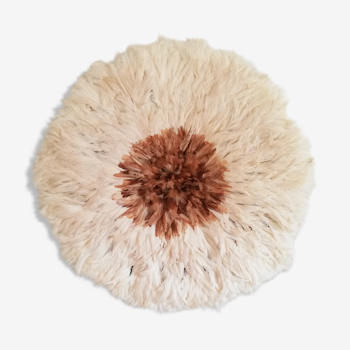 Juju hat white and natural heart 60cm