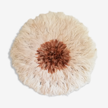 Juju hat blanc et coeur naturel 60cm